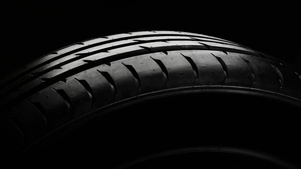 Professional photograph of tyre tread